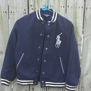 Polo by Ralph Lauren Dark Blue Varsity Jacket